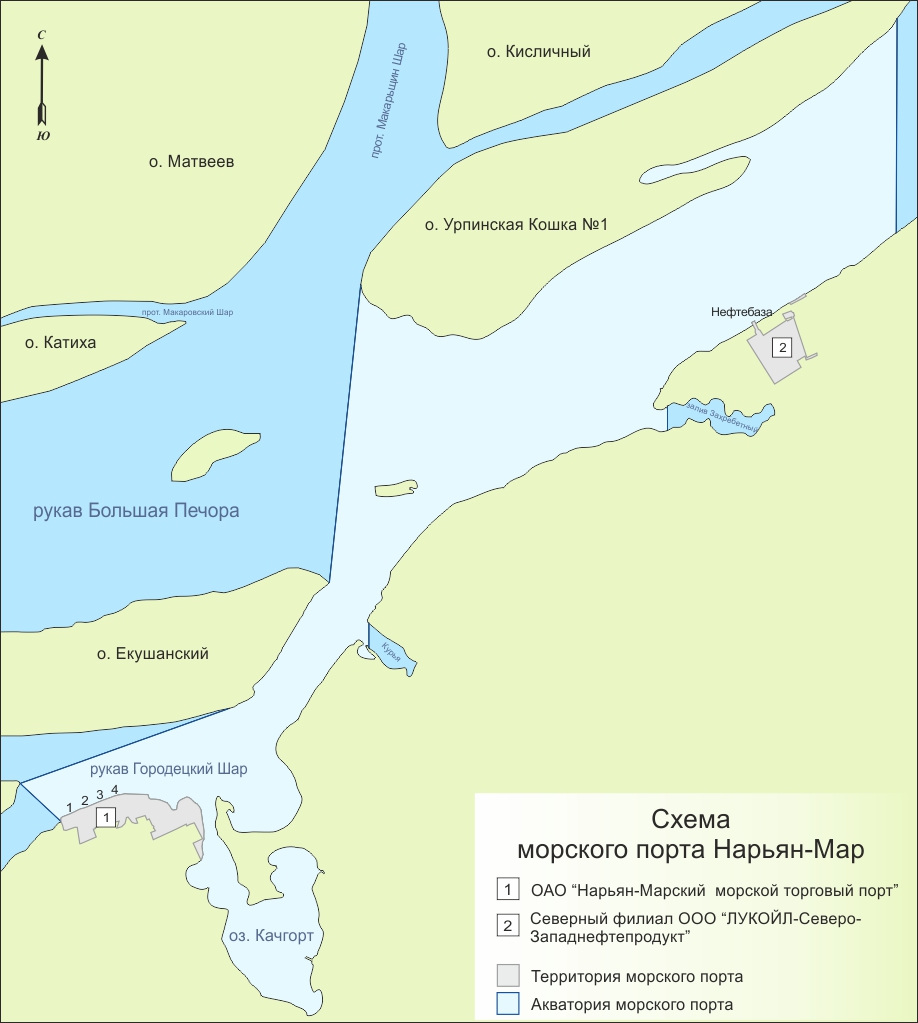 Акватория порта архангельск карта